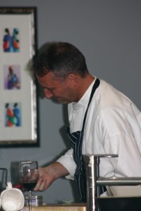 Our chef Nick .... delicious dinner