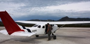Our tiny single engine plane.... we were the only passengers, perfect