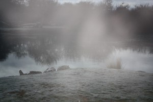 This mornings frost at our campsite
