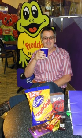 Mal at the Cadbury Factory Hobart