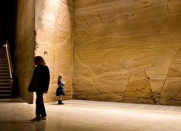 Many of the huge walls within the museum have been cut into the existing rock.... beautiful
