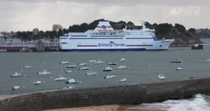 The boat from Brittany to England at St Malo