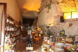A foie Gras and wine "cave".... literally