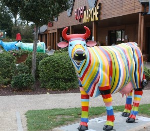 Colour in the village outside Mont St Michel