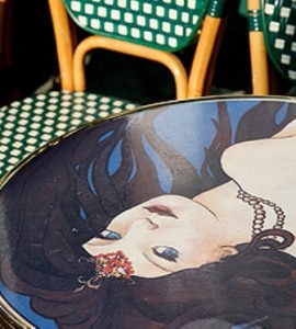 Café table in Montmartre, Paris