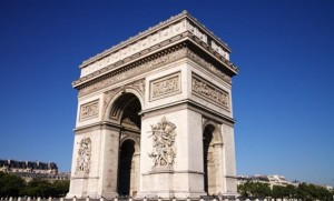 Mal's # 2 big ticket item... Arc de Triomphe. At least this trip I did not make him drive around it 10 times!!!!