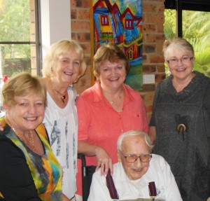 Nothing to do with the gardens... but my last photo with my Dad and sisters before Dad passed away in January