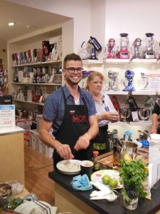 Matt from My Kitchen Rules at a cooking demo Kathy and I attended a couple of weeks ago
