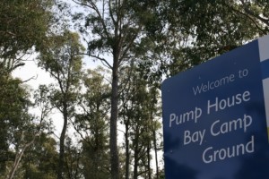 Our campground at Arthurs Lake