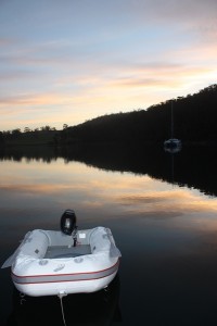 A peaceful night on the boat