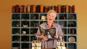 Maggie Beer... when ever we meet her she is always smiling. She wanted to use our kitchen for a week at Brundah in Ballina, but we had guests booked in. It would have been so much fun.
