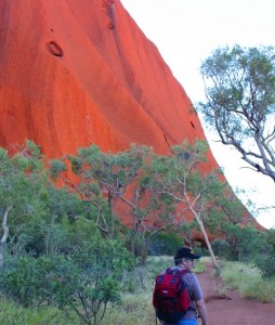 On our 11km walk around Uluru