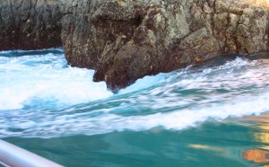 It was so much fun riding through the falls on the past boat. It was quite a drop