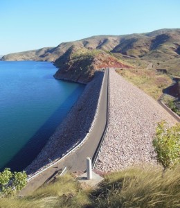 Lake Argyle dam on the Ord River