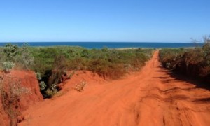 I think the caravan and car are full of this red dirt