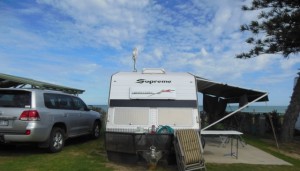 Our campsite at Burns Beach