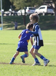 Creed playing his favourite sport....AFL