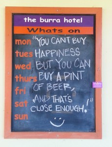 Loved the signs at the Burra Pub