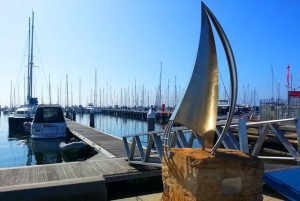 Geelong marina.... Mal loved all the boats!